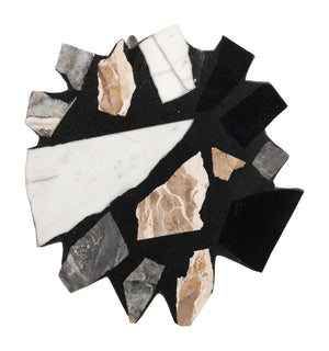 Zuo Modern Baia Multicolor Side Table - Durable Terrazzo & Iron Design For Modern Living Spaces & Hospitality Multicolor Terrazzo,Iron 110603-zuo-modern