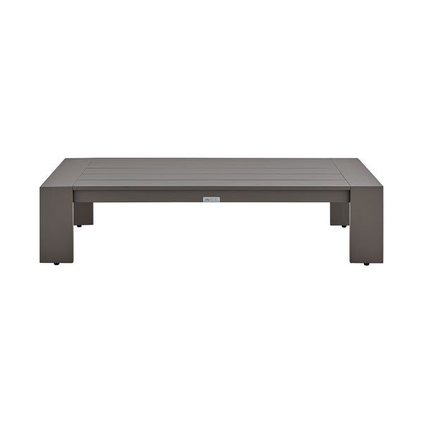 English Elm Umbriax 4-Piece Aluminum Outdoor Coffee Table Set in Brown — Weather-Resistant, Rust-Free, Easy-Clean Covers B2736P354358
