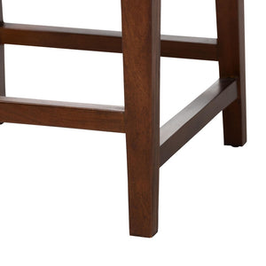 English Elm Modern Handcrafted Seagrass Woven Mahogany Counter Stool for Kitchen Island B2750P467868