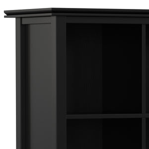 English Elm Artisan 9 Cube Bookcase & Storage Unit - Handcrafted Black Shelving For Stylish Organization & Display B136P238626