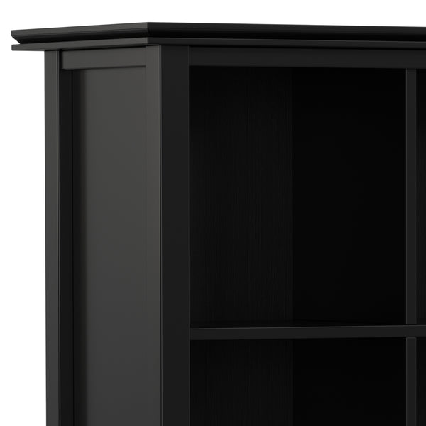 English Elm Artisan 9 Cube Bookcase & Storage Unit - Handcrafted Black Shelving For Stylish Organization & Display B136P238626
