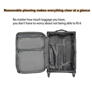 English Elm Softside Spinner Luggage Set Three Piece Expandable Lightweight Travel Suitcases with Tsa Lock W2710P184871