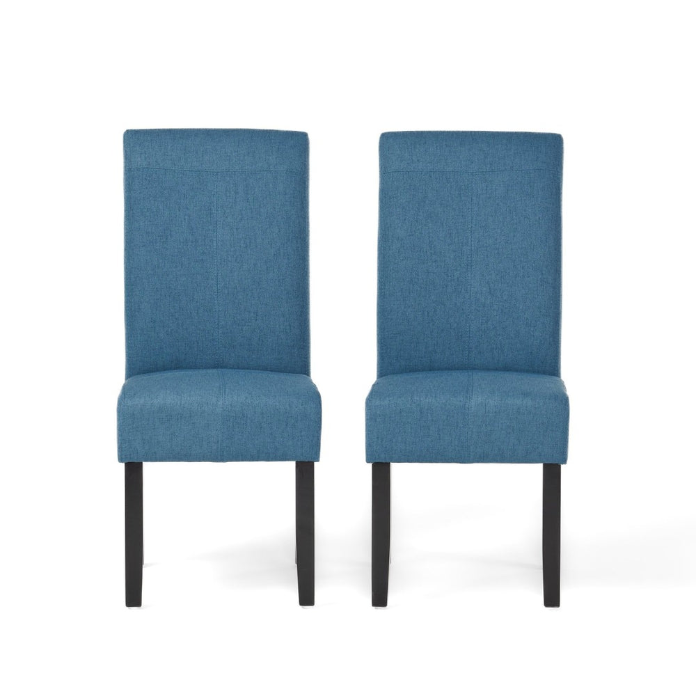English Elm Hanford Upholstered Dining Chair Set of 2 with T-stitch Back and Tapered Legs N767P360602U