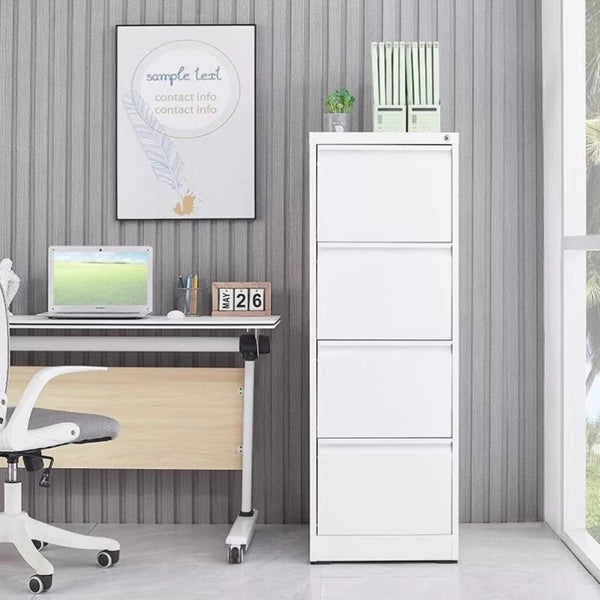 English Elm 3 Drawer Locking Steel File Cabinet Narrow Powder Coated Build for Home Office W1247P173379