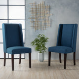 Christopher Knight Home® - Noble House - Rory Contemporary Fabric Wingback Dining Chair - Set of 2