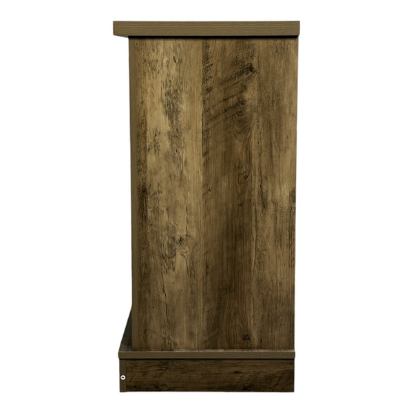 English Elm Sideboard Antique Gray Farmhouse Storage Cabinet with Sliding Doors 36.8" Buffet Table Durable Wood W1412P176887