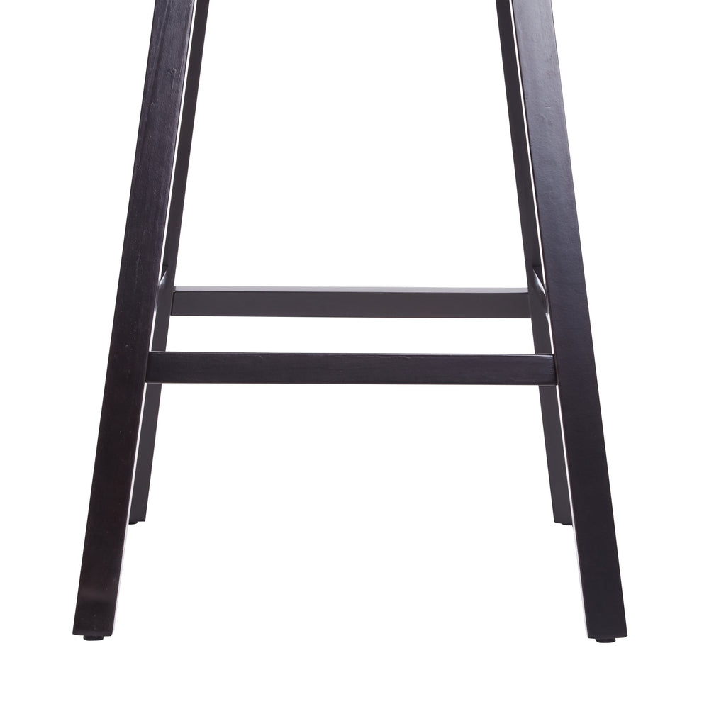 English Elm Christopher Knight Home® - 33.25" Swivel Counter Stools Set of 2 — 360° Faux Leather Bar Stools with Tufted Back, Footrest, Adjustable Feet WF532108BRN