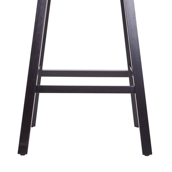 English Elm Christopher Knight Home® - 33.25" Swivel Counter Stools Set of 2 — 360° Faux Leather Bar Stools with Tufted Back, Footrest, Adjustable Feet WF532108BRN