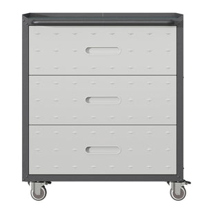 English Elm Heavy-duty Steel Garage Cabinet on Wheels with Locking Doors and Adjustable Shelves T2398P222835