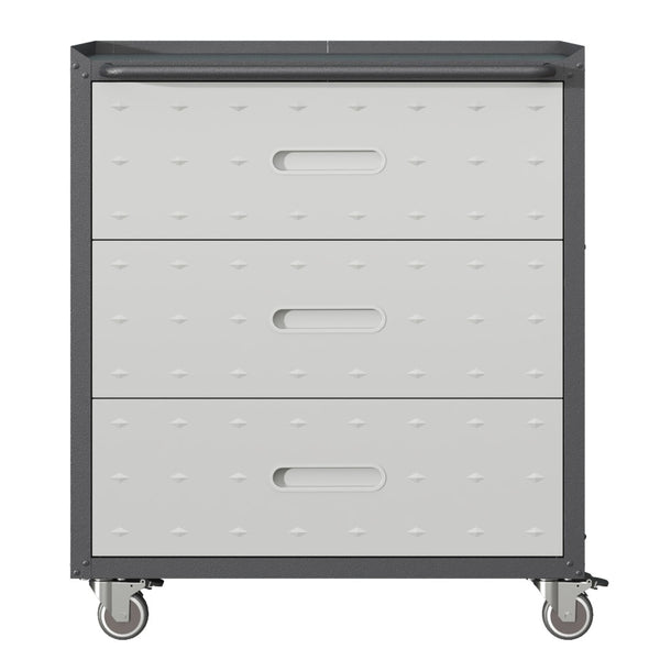 English Elm Heavy-duty Steel Garage Cabinet on Wheels with Locking Doors and Adjustable Shelves T2398P222835