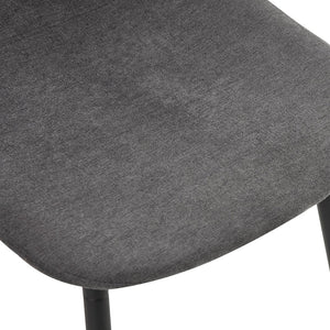 English Elm Table Set - Modern 71" Dining Table With Under-Table Storage & 6 Ergonomic Dark Gray Chairs For Comfort W1151S04263-GIGA