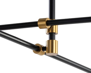 Sunpan VAL Chandelier – Modern Sputnik Design with Adjustable Arms for Customizable Lighting Elegance 106783