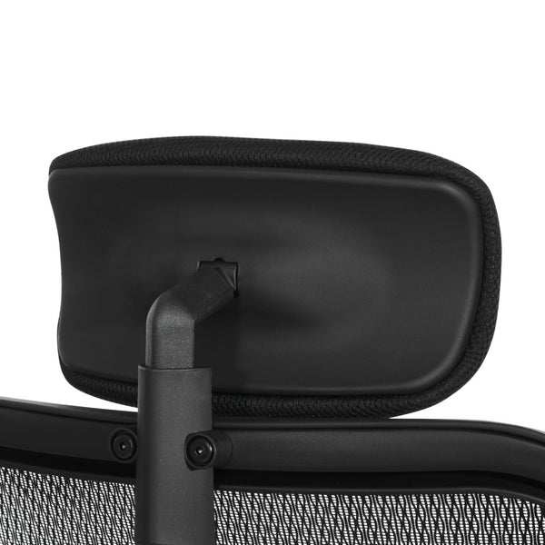 OSP Home Furnishings Optional Mesh Headrest for Space Seating 818 Series with Ergonomic Ratchet Adjustment HRM818