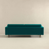 English Elm Ashcroft Furniture - Casey Mid Century Modern Teal Velvet Sofa