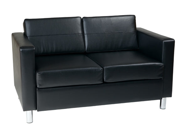 OSP Home Furnishings Pacific LoveSeat Black