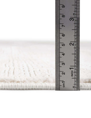 Unique Loom Finsbury Kate Machine Made Solid Rug Ivory, Beige 5' 3" x 8' 0"