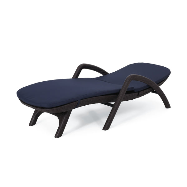 English Elm Christopher Knight Home® - Mikael Chaise Lounge With Cushion – Elegant Dark Brown Design For Ultimate Indoor & Outdoor Comfort 70798.00DNVY