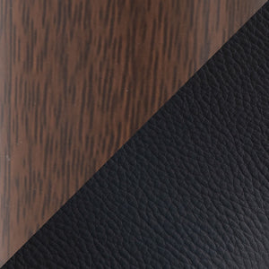 English Elm Chair Set of Two with Tapered Walnut Metal Legs and Off-white Upholstered Seats Black,Walnut B202S02117
