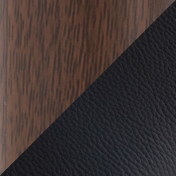 English Elm Chair Set of Two with Tapered Walnut Metal Legs and Off-white Upholstered Seats Black,Walnut B202S02117