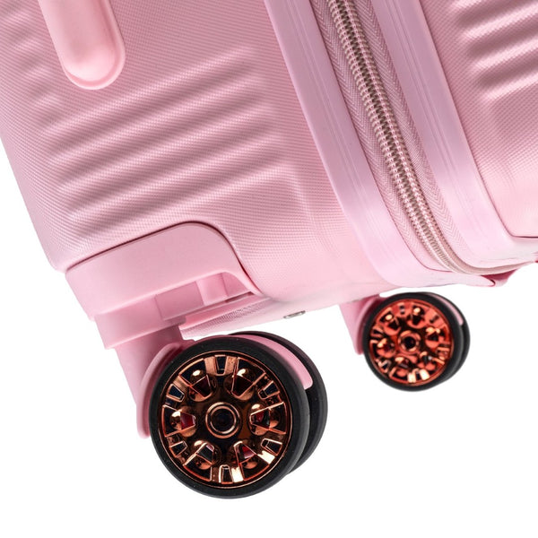 English Elm 4-piece Abs Hard Shell Luggage Set with Spinner Wheels and Built-in Combination Lock T3292P473695