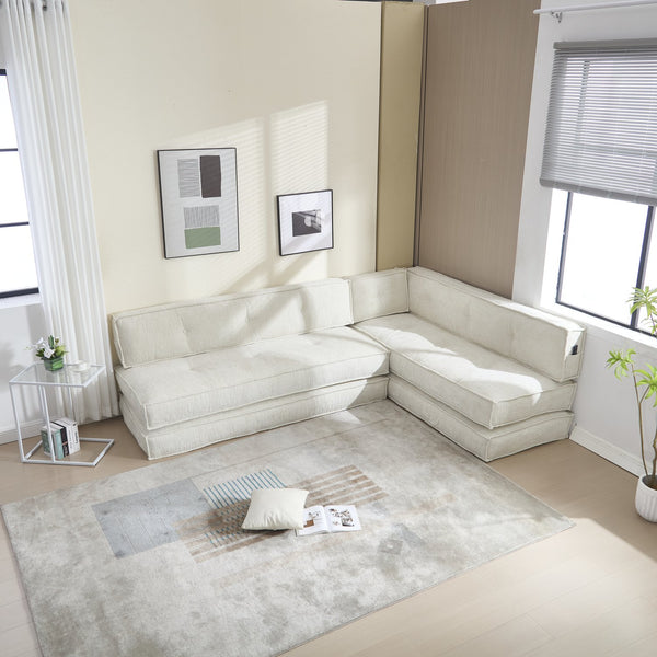 English Elm Coolmore Modular Chenille Sofa - Versatile Space-Saving Design With Side Pockets For Easy Storage W1152P320324