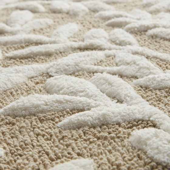 English Elm Cotton 24x60 Tufted Bath Rug with Plush 100% Cotton Pile, Non-Slip Spray Latex Backing for Comfort B035P203228