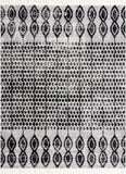 Unique Loom Cherokee Asheville Machine Made Geometric Rug Black, Ivory 7' 10" x 10' 0"