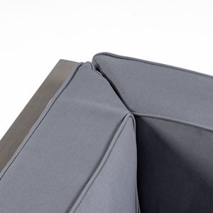 English Elm Christopher Knight Home® - OANA Acacia Wood 5-Piece Outdoor V-Shape Sofa Set with Water-Resistant Removable Cushions, Easy Assembly Dark Gray 64497-98-99.00-64495.00DGY