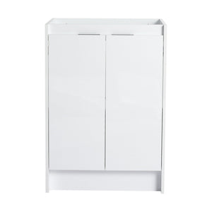 English Elm 24" Freestanding Bathroom Vanity With Premium Resin Sink - Modern Design & Ample Storage Solutions W999P312102