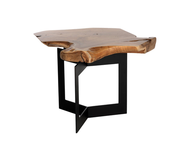 Sunpan Wyatt Side Table - Handcrafted Teak Root Wood with Unique Design for Stylish Living Spaces Natural