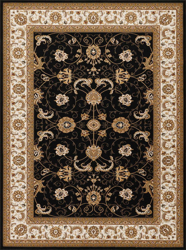English Elm Manchester Black & Ivory 2'7" X 9'10" Area Rug - Elegant, Durable Runner For High-Traffic Spaces B186P316773