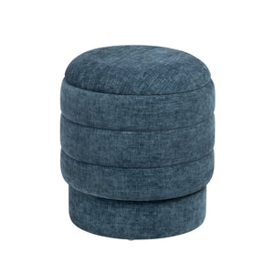 Crestview Collection Modern Storage Ottoman - Stylish Chenille Furniture For Living Room, Bedroom & Entryway Organization Navy Mdf Evfzr3996dnm