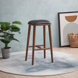 English Elm Ashcroft Furniture - Jason  Pu Leather Bar Stool