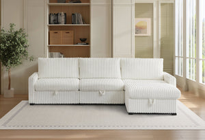 English Elm Living Room Chesterfield Tufted Upholstered Sofa Set - Soft Chenille Fabric, Elegant & Durable Design W1708S00039