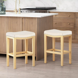 Christopher Knight Home® Set of 2 Avondale Studded Fabric Counter Stools