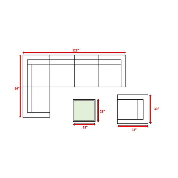 English Elm LSI All-Weather Wicker 2-Person Conversation Set with Plush Cushions, Glass Table, Weatherproof Build Grey Mix B120S00079
