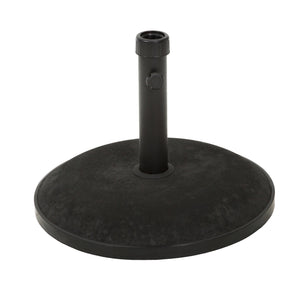 English Elm Christopher Knight Home® - UM-HOLDER heavy-duty round concrete base 55 lbs for umbrella stability, low-profile 25.25x22.5x4.8 inches Black 54756.00BLK