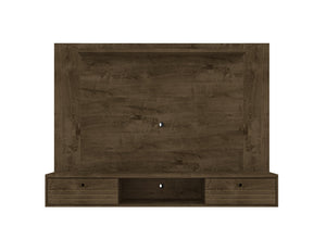 English Elm Liberty 71" TV Panel with Mounting Brackets, Flip-Down Doors, Cable Management & Display Shelf Rustic Brown B365P398362