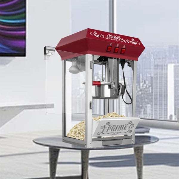 English Elm Commercial Popcorn Popper 12 Oz Kettle Stainless Steel Tempered Glass Warming Deck 800w W2841P265055
