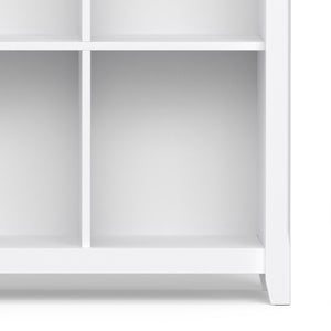 English Elm Acadian 12-Cube Storage Unit - Handcrafted Pine Organizer With Elegant White Finish For Home Décor B136P238606