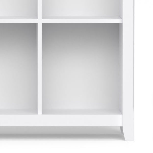 English Elm Acadian 12-Cube Storage Unit - Handcrafted Pine Organizer With Elegant White Finish For Home Décor B136P238606