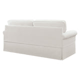 OSP Home Furnishings Ashton Slip Cover Sofa Ivory