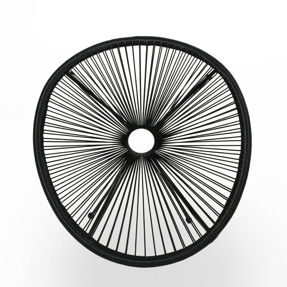 English Elm Christopher Knight Home® - ANSON Woven Outdoor Chair Set of 2 with Steel Frame — Modern Hammock Weave Design for Patio Comfort Yellow N773P188736Y