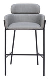 Bremor Barstool Slate Gray 110173 Zuo Modern