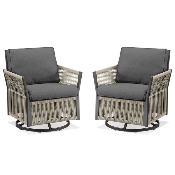 English Elm 73.2" Outdoor Handwoven Rattan 3 Seat Sofa with Olefin Cushions for Porch or Patio T3773P419404