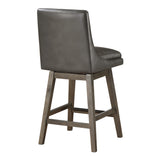 OSP Home Furnishings Allingham 26" Swivel Stool Pewter / Grey