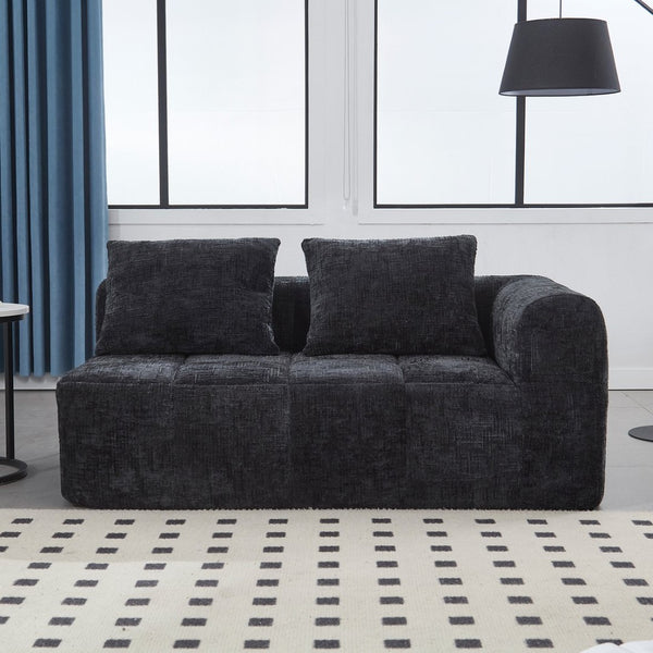 English Elm United Chenille Loveseat Sofa - Cozy Modular Sleeper For Minimalist Living Room & Apartment Spaces W1568P255151-GIGA