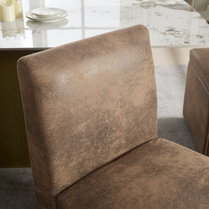 English Elm COOLMORE Swivel Rolling Dining Chair with Hidden Storage, Linen Upholstered 4-Wheel Multiuse Seat Coffee W1539P277675