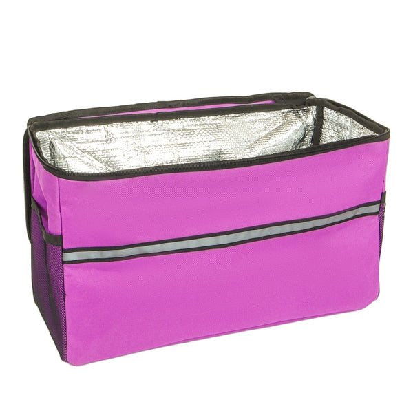 English Elm 3-in-1 Folding Wagon with Convertible Bench Seat Steel Frame 500lb All Terrain Purple W2932P390468