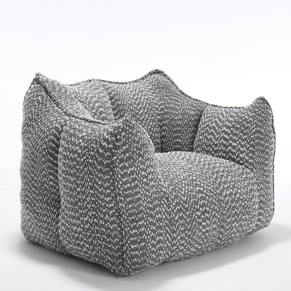 English Elm Sofa plush beanbag chair with superfiber cover and resilient foam filling for ultimate home comfort and relaxation Grey W1996P252268